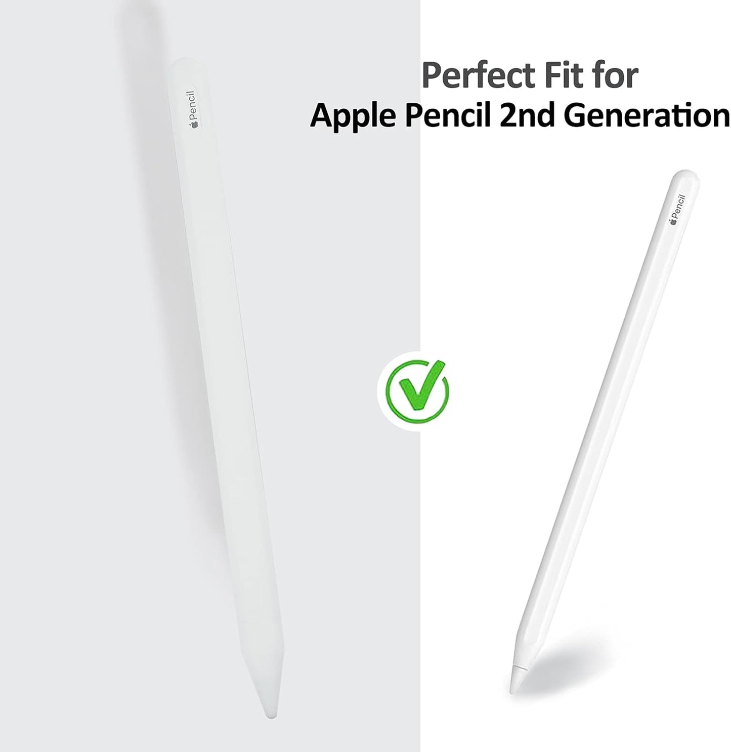 KELIFANG Silicone Case for Apple Pencil Pro 2024 & Apple Pencil 2nd Generation, Cute Pink Protective Skin Sleeve Cover Holder Grip and Tip Cap Accessories Compatible with iPad Pro 11 12.9 13 Inch