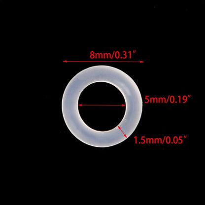 120Pcs Keycaps Rubber O-Ring Dampeners for MX Keyboard