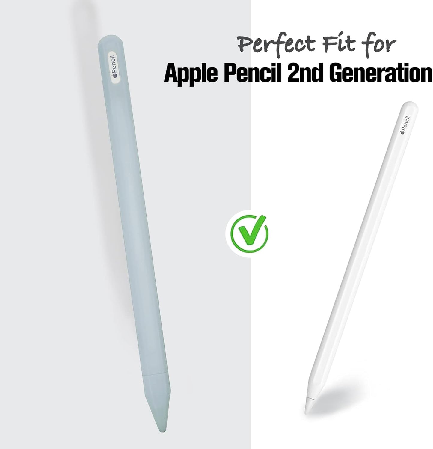 KELIFANG Silicone Case for Apple Pencil Pro 2024 & Apple Pencil 2nd Generation, Cute Pink Protective Skin Sleeve Cover Holder Grip and Tip Cap Accessories Compatible with iPad Pro 11 12.9 13 Inch