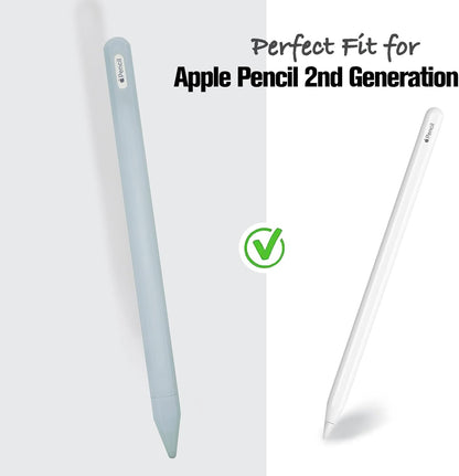 KELIFANG Silicone Case for Apple Pencil Pro 2024 & Apple Pencil 2nd Generation, Cute Pink Protective Skin Sleeve Cover Holder Grip and Tip Cap Accessories Compatible with iPad Pro 11 12.9 13 Inch