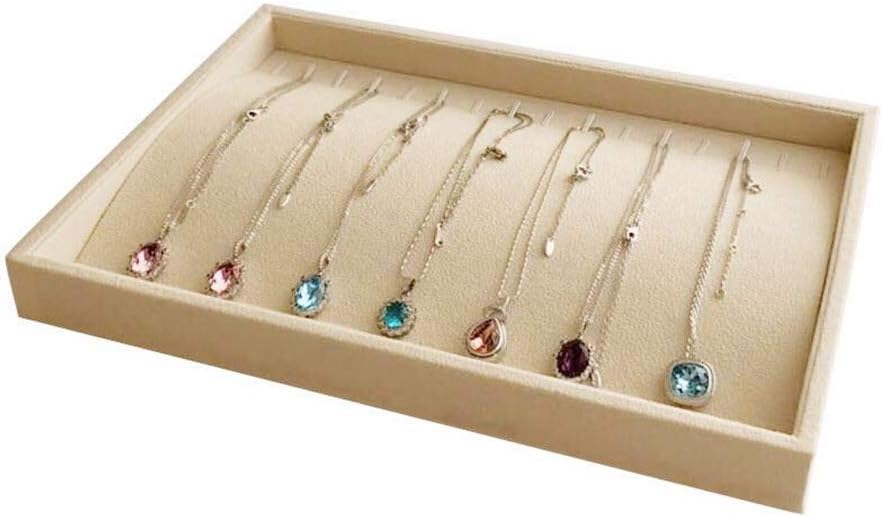 Velvet Sunglasses Organizer Tray 4 Slot, Stackable Eyewear & Glasses Display Case, Premium Beige Velvet, Scratch-Free Lining, Drawer Insert for Dressing Table Vanity Home Retail Trade Show