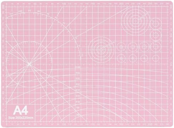 A4 Self-Healing Cutting Mat, Double-Sided Craft Mat with Grid Lines, Precision Rotary Cutting Board for Office Desk, Art Craft, Sewing, Hobby, and DIY Projects - 9x12 Inches