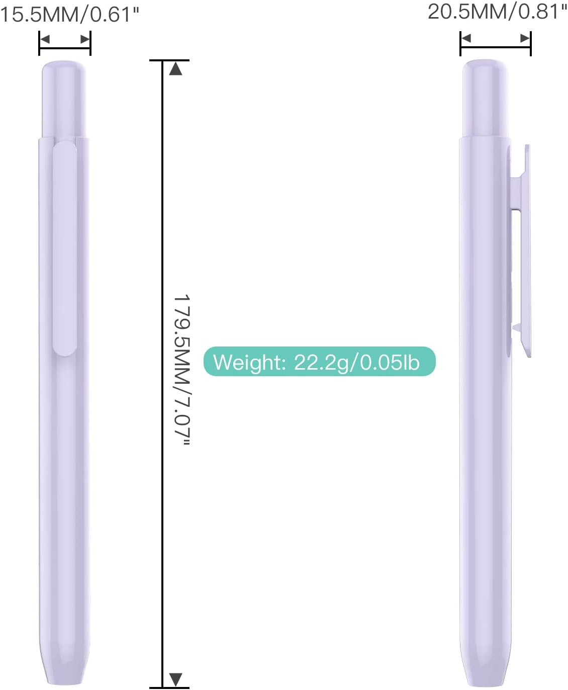 MoKo Holder Case for Apple Pencil 1st Generation, Retractable Apple Pencil 1st Case Protective iPad Pencil Sleeve Skin Cover with Sturdy Clip, Pink