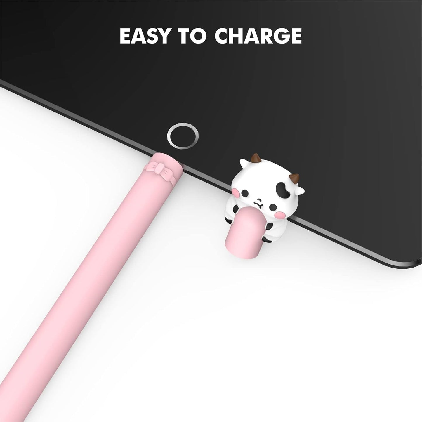 NIUTRENDZ Cute Bear Apple Pencil Case for Apple Pencil 2nd Generation Case Silicone Protective Cover Sleeve Skin Accessories (Brown, Apple Pencil 2nd Generation)