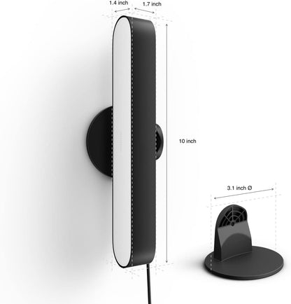 Philips Hue Smart Play Light Bar Base Kit, Black, 2 Pack, White & Color Ambiance LED Color-Changing Light Requires Bridge, Control with App, Works with Alexa, Google Assistant and Apple HomeKit