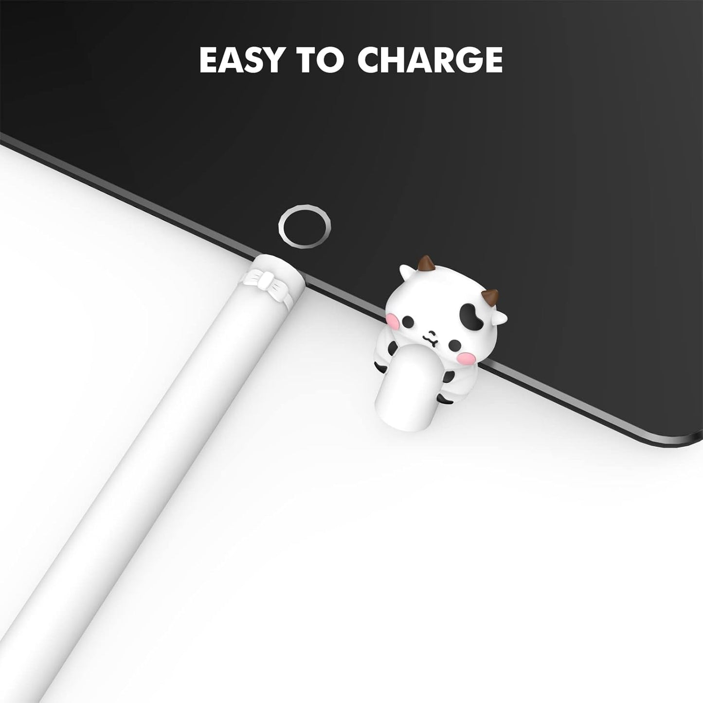 NIUTRENDZ Cute Bear Apple Pencil Case for Apple Pencil 2nd Generation Case Silicone Protective Cover Sleeve Skin Accessories (Brown, Apple Pencil 2nd Generation)