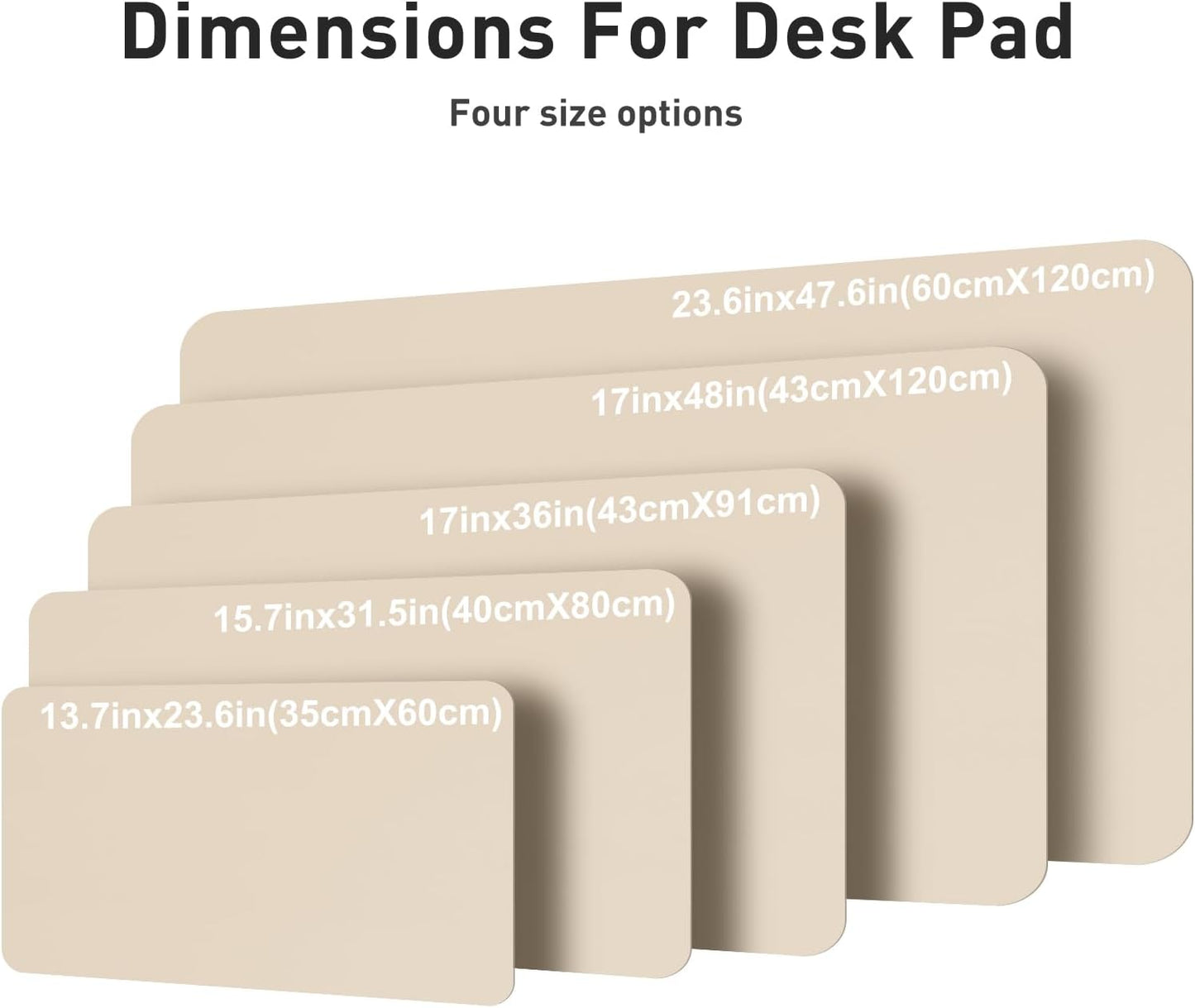 Aothia Leather Desk Pad Protector, Mouse Pad, Office Desk Mat, Non-Slip PU Leather Desk Blotter, Laptop Desk Pad, Waterproof Desk Writing Pad for Office and Home(Dark Blue,31.5" x 15.7") - Colors B