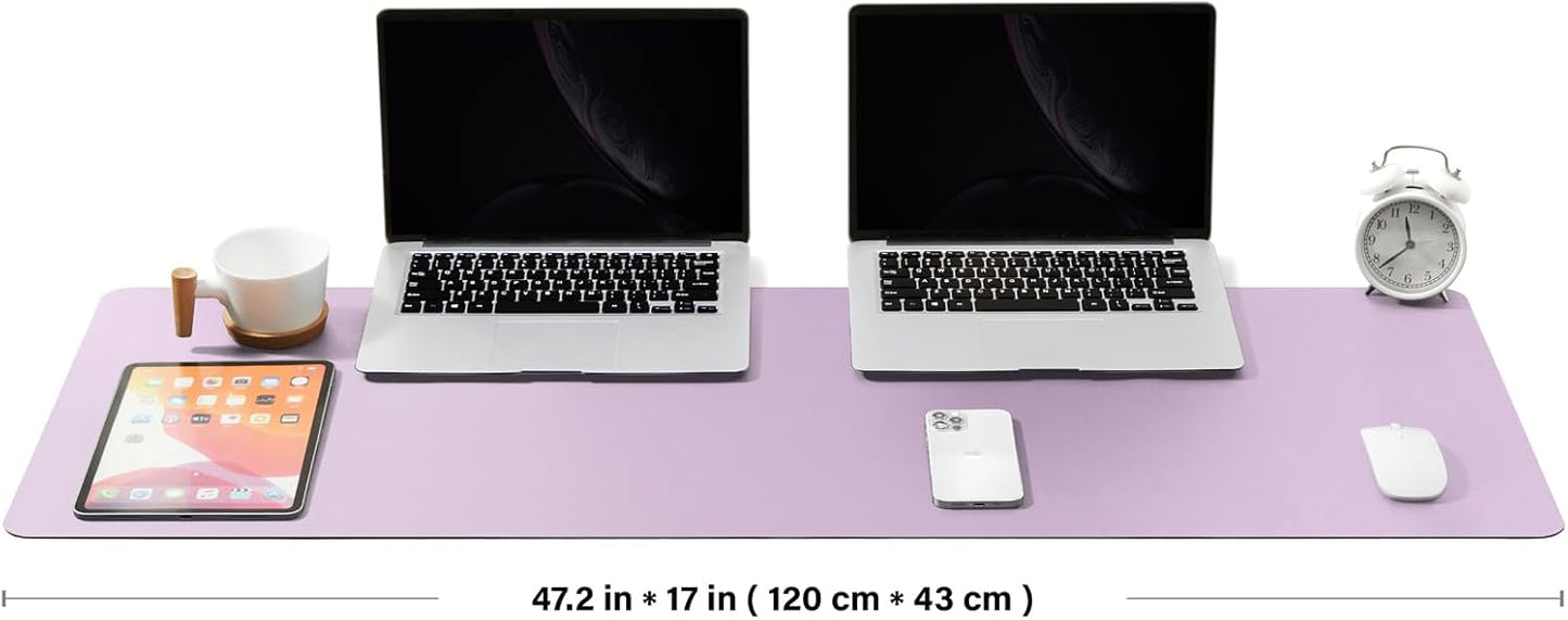 Cork Desk Mat - Dual-Sided Desk Pad for Office and Home - Desk Organization and Accessories - Ideal for Large Mouse Pad and Desk Mats on Top of Desks(Dark Green,90cmx 43cm)