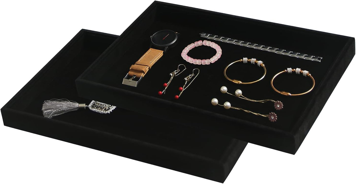 Coward Sunglass Organizer, Beige Velvet Glasses Trays - Eyeglasses Watches Jewelry Display - Men Women (8 Grids)