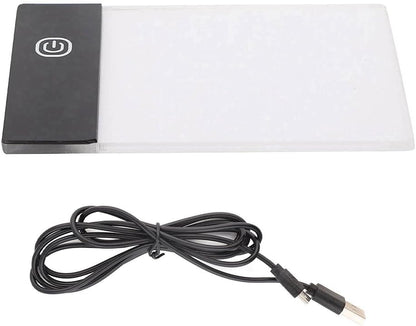 Msiud LED Light Board, A6 Portable Box Tracer Function Brightness Adjustable Tracing Flip Book Tablet Copy Paint Pad Drawing Sketching Power Artcraft Transferring Streaming Animation Stenciling