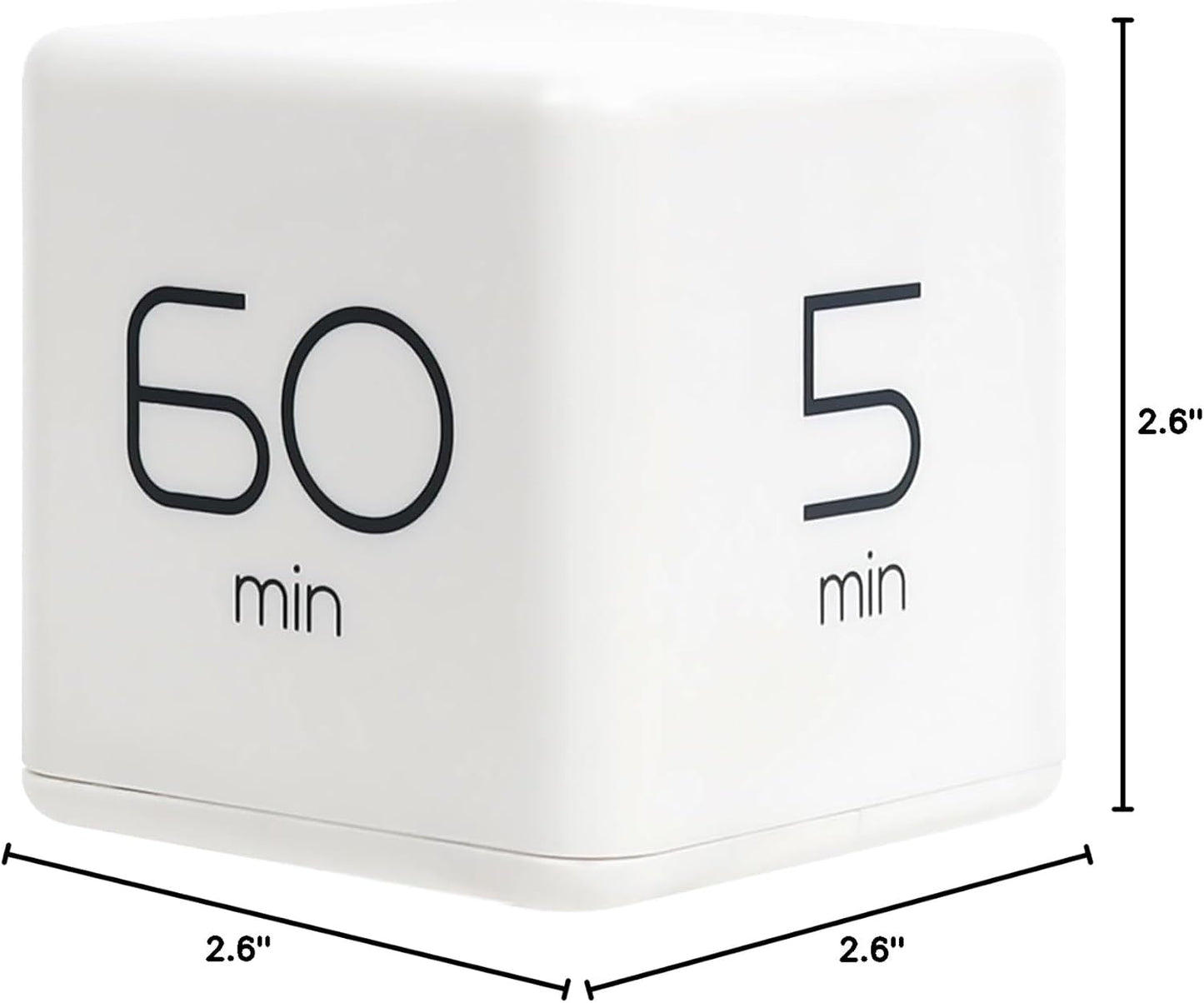 mooas Cube Timer (Mint), Flip Timer Productivity Timer, Time Management, Block Timer Kids Cube Timer Kitchen Timer Desk Timer for Studying Workout Classroom 1, 3, 5, 10 min Timer Setting