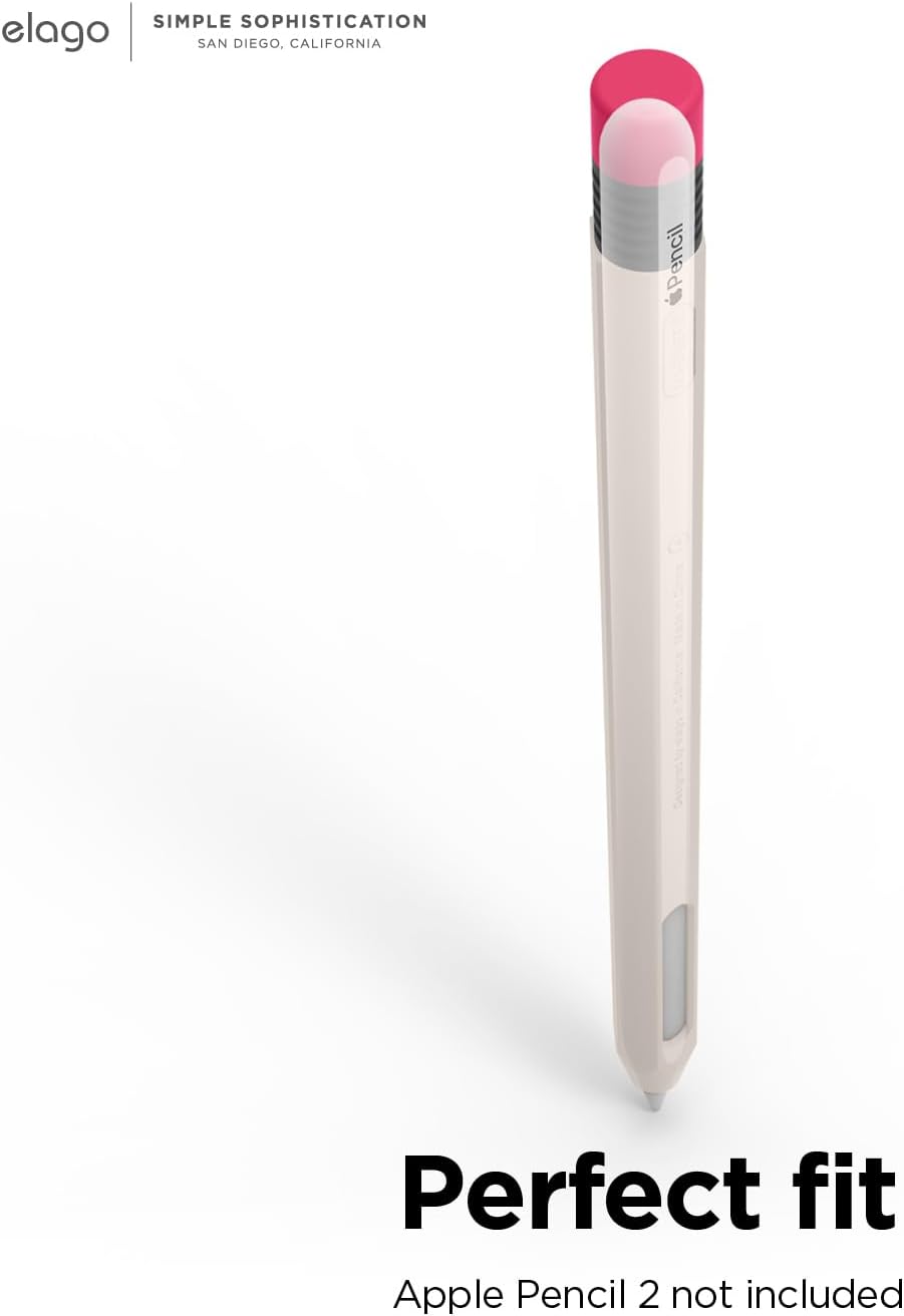 elago Compatible with Apple Pencil Pro Case & Apple Pencil 2nd Generation Case, Compatible with Magnetic Charging, Double Tap, Squeeze, Haptic (Must Read Installation Instructions) [Lovely Pink]