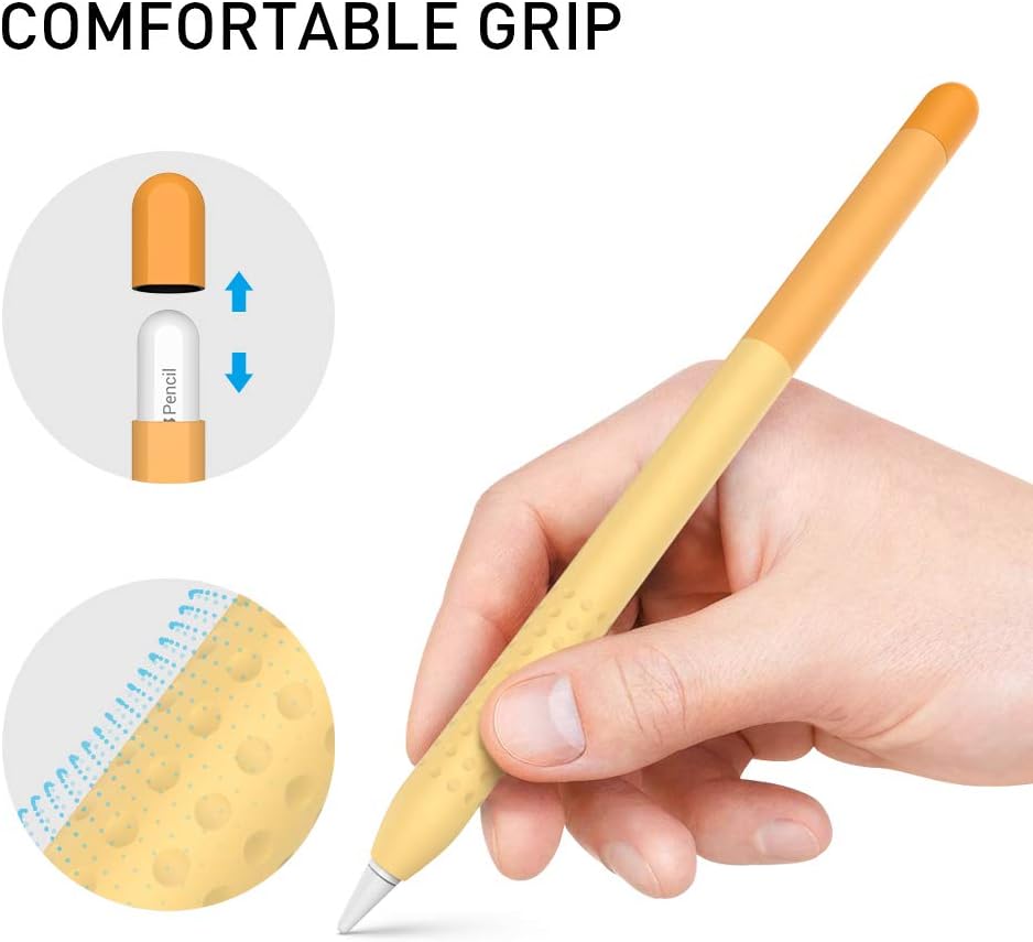 Delidigi for Apple Pencil Pro Case (2024) & Apple Pencil 2nd Generation Sleeve,Soft Silicone Grip Cover,Magnetic Charging Compatible,Double Tap Support,Gradient Color Design