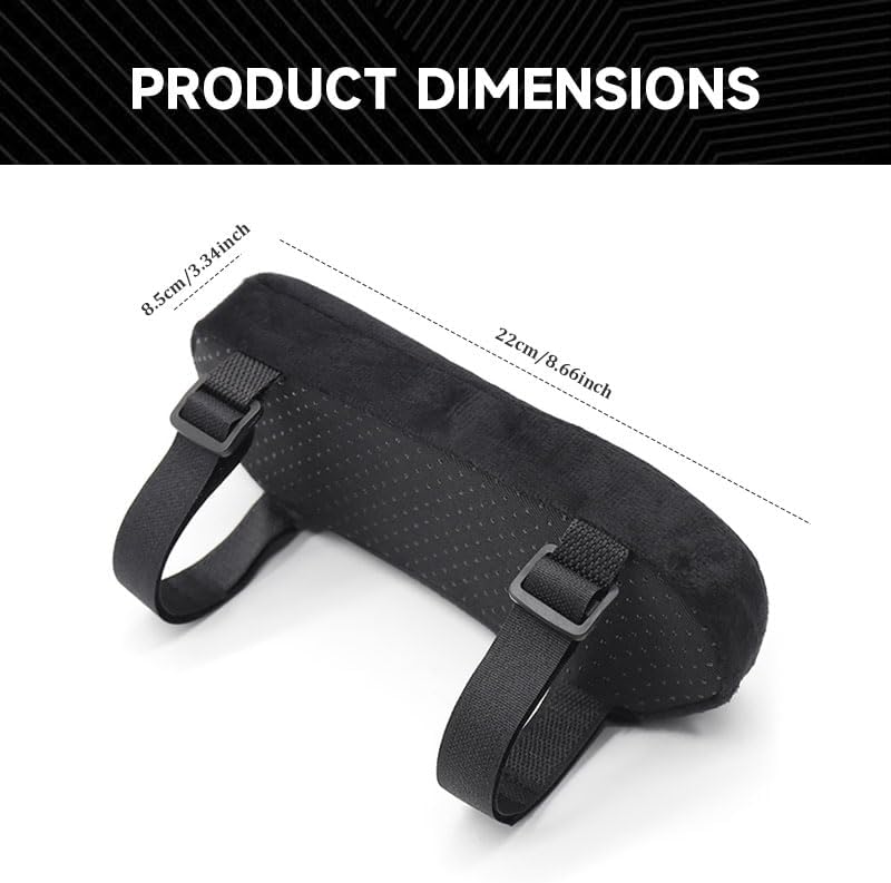 2Pcs Navy Thickened Office Chair Armrest Pads to Relieve Forearm Pressure, Suitable for Office Chairs, Wheelchairs, Comfortable Gaming Chairs