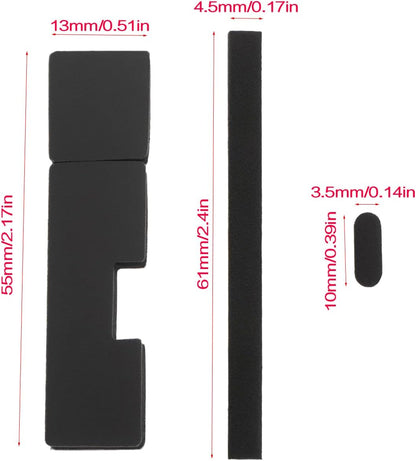 7pcs Mechanical Keyboard Spacebar Silencer Pad Poron Eva Stabilizer Foam Pad Compatible with 6.25U/7U Space Bar Caps Black