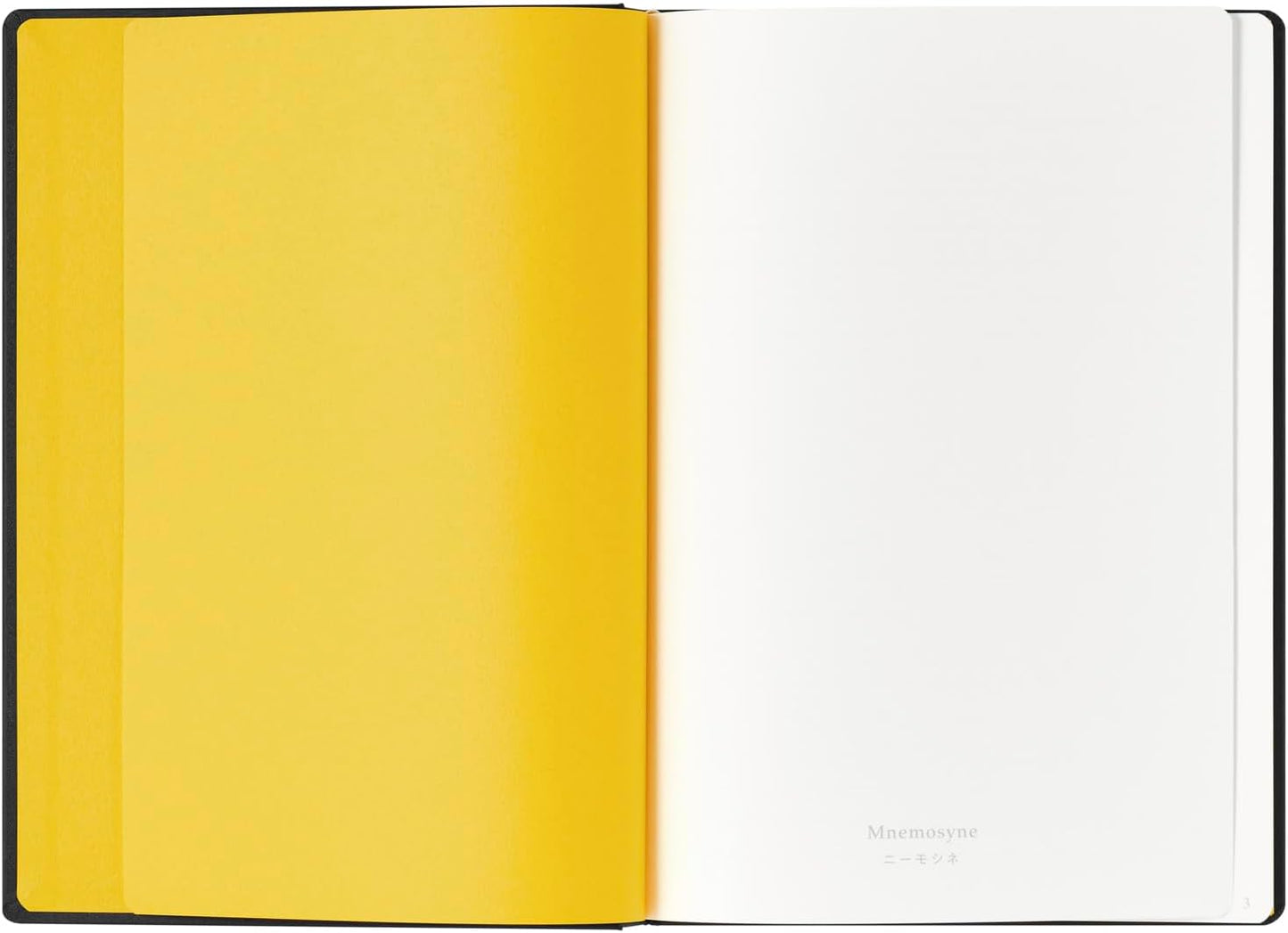 Maruman Mnemosyne Lined Notebook- Vertical A5, 5.83" x 8.27", 70 Sheets / 140 Pages, 7mm College Ruled With Center Line Journal, Perforated Pages & Wire-Bound to Lay Flat, Black, Made in Japan - Colors A