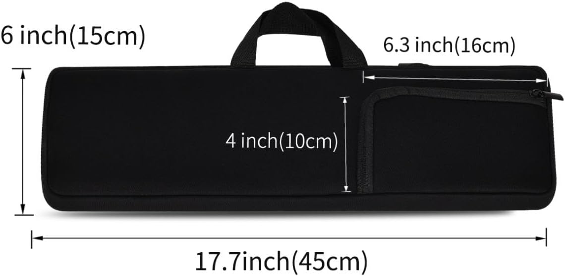 Neoprene Carrying Case Portable Protection Sleeve Pouch Bags for Logitech MK235 Wireless Keyboard and Mouse Combo/Arteck 2.4G Wireless Keyboard with Numeric Keypad for Windows(HW192)