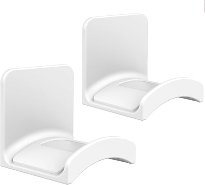 SOKUSIN Headphone Stand Headset Holder - Adhesive Gaming Earphones Hanger, Universal Desk Wall Mount Hook for All Headphone/Controller, Compatible with Beats, AirPods Max,Sony, JBL (White)