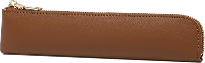 Canvas Pencil Case Small Pencil Pouch Slim Lightweight Pen Case Holder Cute Zipper Bag for School Office