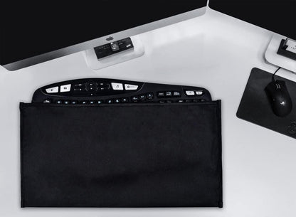 imComor Keyboard Dust Cover Sleeve Bag for Universal 60% 75% 80% Wireless/Wired Gaming PC Computer Keyboards Dust Cover, Logitech/Dell/Corsair/Redragon/Arteck/Apple Keyboard Protector-Black