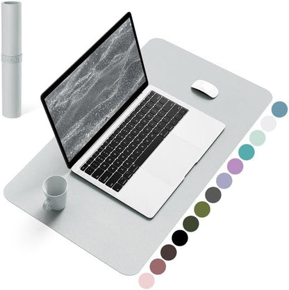 YSAGi Non-Slip Leather Desk Pad, Waterproof Laptop Computer Desk Keyboard Mat, Table Protector Blotter Mat, Large Mouse Pad for Office/Work/Home/Decor(Black, 31.5" x 15.7")