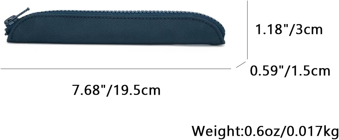 Pencil Case Durable Pencil Pouch for Pens School Featuring Oxford Lap Design (Khaki,Oxford)