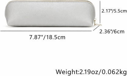 Canvas Pencil Case Cotton Canvas and Simple Multifunctional Pencil Bag Zipper Portable Storage (Black)