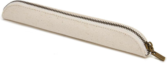 Pencil Case Durable Pencil Pouch for Pens School Featuring Oxford Lap Design (Khaki,Oxford)