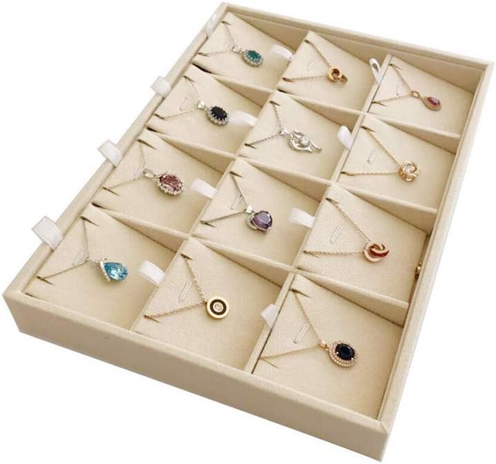 Velvet Sunglasses Organizer Tray 4 Slot, Stackable Eyewear & Glasses Display Case, Premium Beige Velvet, Scratch-Free Lining, Drawer Insert for Dressing Table Vanity Home Retail Trade Show