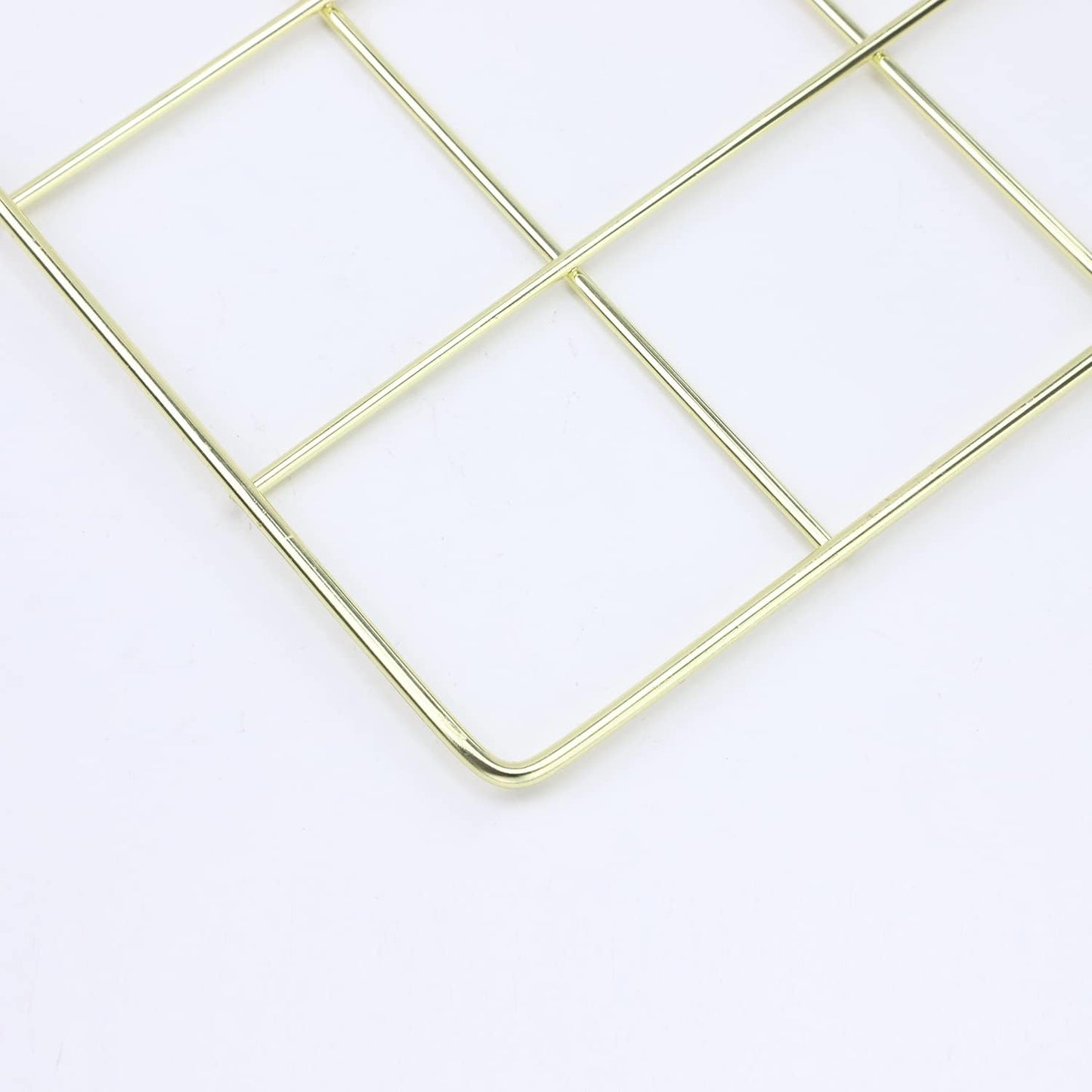 Wall Grid 2 Pack Wire Photo Grid Panels Black Memo Board Wall Organizer (black)