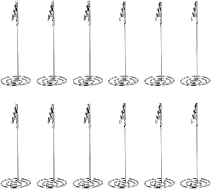 Artliving 12pcs Place Card Holder Memo Holder Clip Photo Holder Table Number Holder