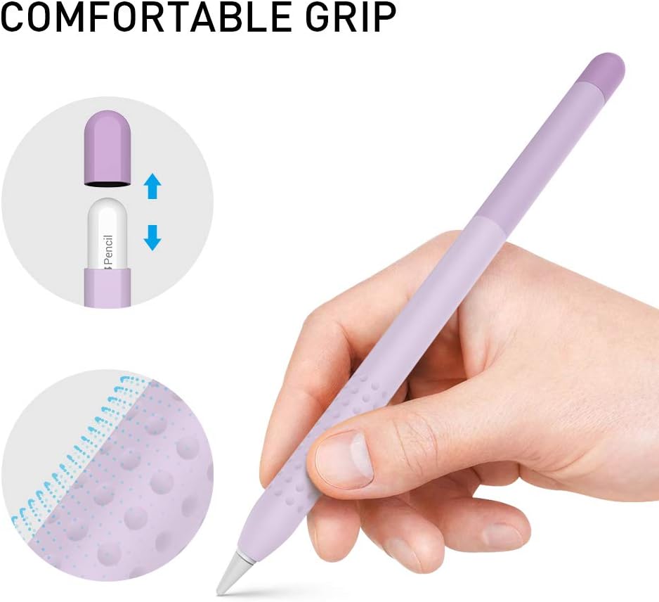Delidigi for Apple Pencil Pro Case (2024) & Apple Pencil 2nd Generation Sleeve,Soft Silicone Grip Cover,Magnetic Charging Compatible,Double Tap Support,Gradient Color Design
