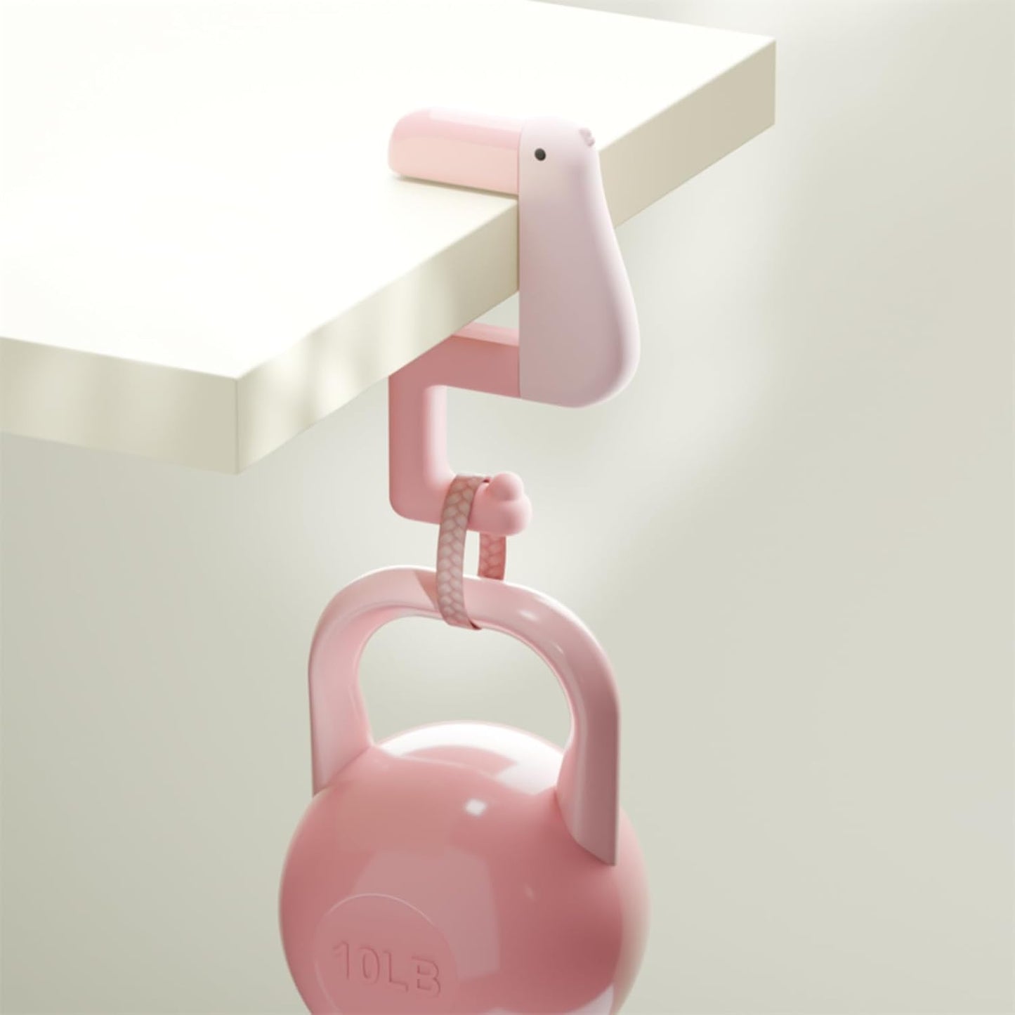 3PCS Thinking Duck Foldable Desk Hook for Bag – Adorable Non-Slip Bag Holder for Table, Compact Portable Desk Hook for Office, Home(Holds 11 lbs)