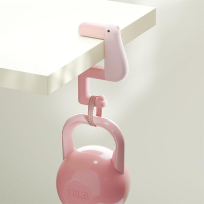 3PCS Thinking Duck Foldable Desk Hook for Bag – Adorable Non-Slip Bag Holder for Table, Compact Portable Desk Hook for Office, Home(Holds 11 lbs)