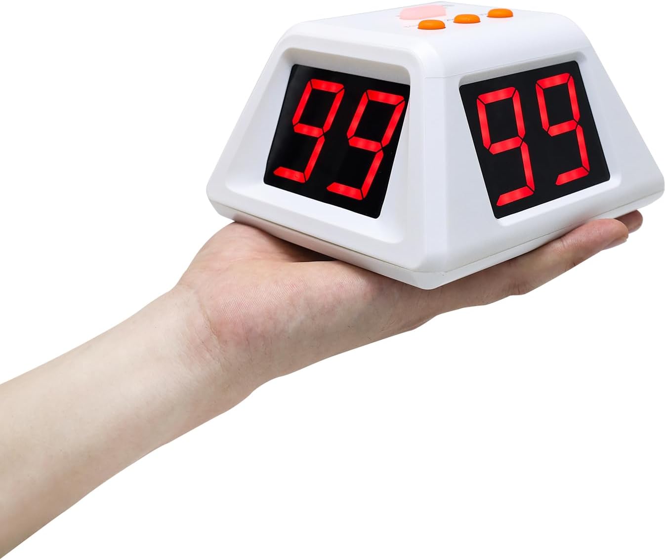 GANXIN Poker Shot Clock, Seconds Countdown Timer for Poker/Casino/Chess Tournament,20/30 Sec and Custom Time,4-Sides Cube Timer (Small,Green)