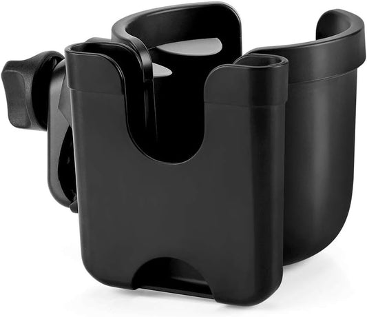 Accmor Stroller Cup Holder with Phone Holder, Bike Cup Holder, Universal Cup Holder for Uppababy Nuna Doona Strollers, 2-in-1 Cup Phone Holder for Walker Wheelchair Scooter Accessory - Colors A