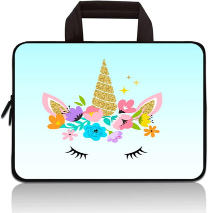 Universal 7~9 inch Kids Tablet Portable Neoprene Zipper Carrying Sleeve Case Bag Fits 7" 8" 8.5" 8.9" 9" iPad Mini 5 4 3 2 1, Galaxy Tab A 8.0 (Rocket)