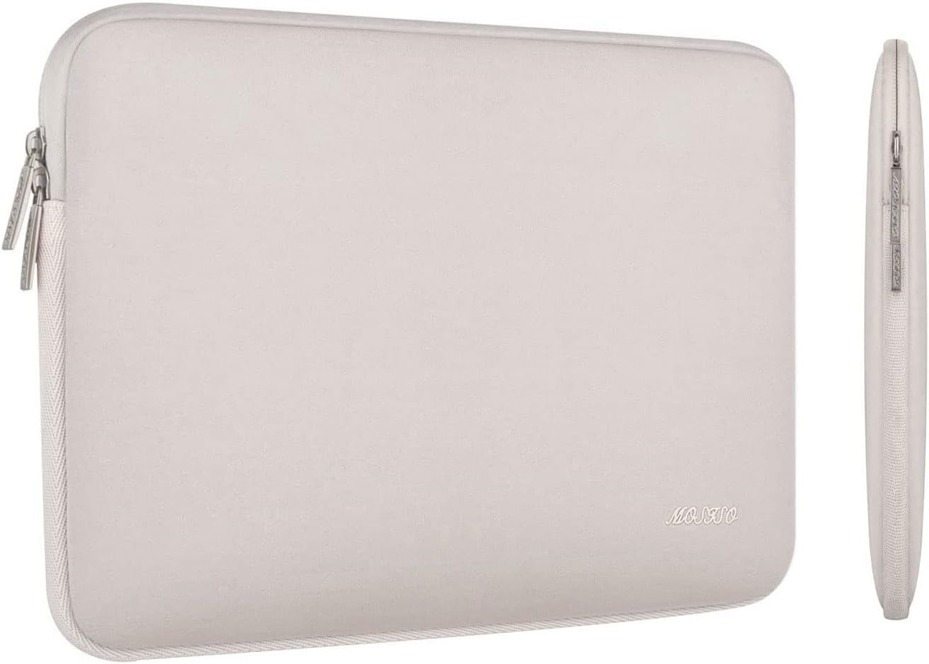 MOSISO Laptop Case 13.3 inch, 13-13.3 inch Laptop Sleeve Bag Compatible with MacBook Air/Pro 13/Pro 14 M5 M4 M3 M2 M1, HP Dell ASUS Lenovo, Neoprene Computer Sleeve Bag with Small Case, Baby Pink - Colors B