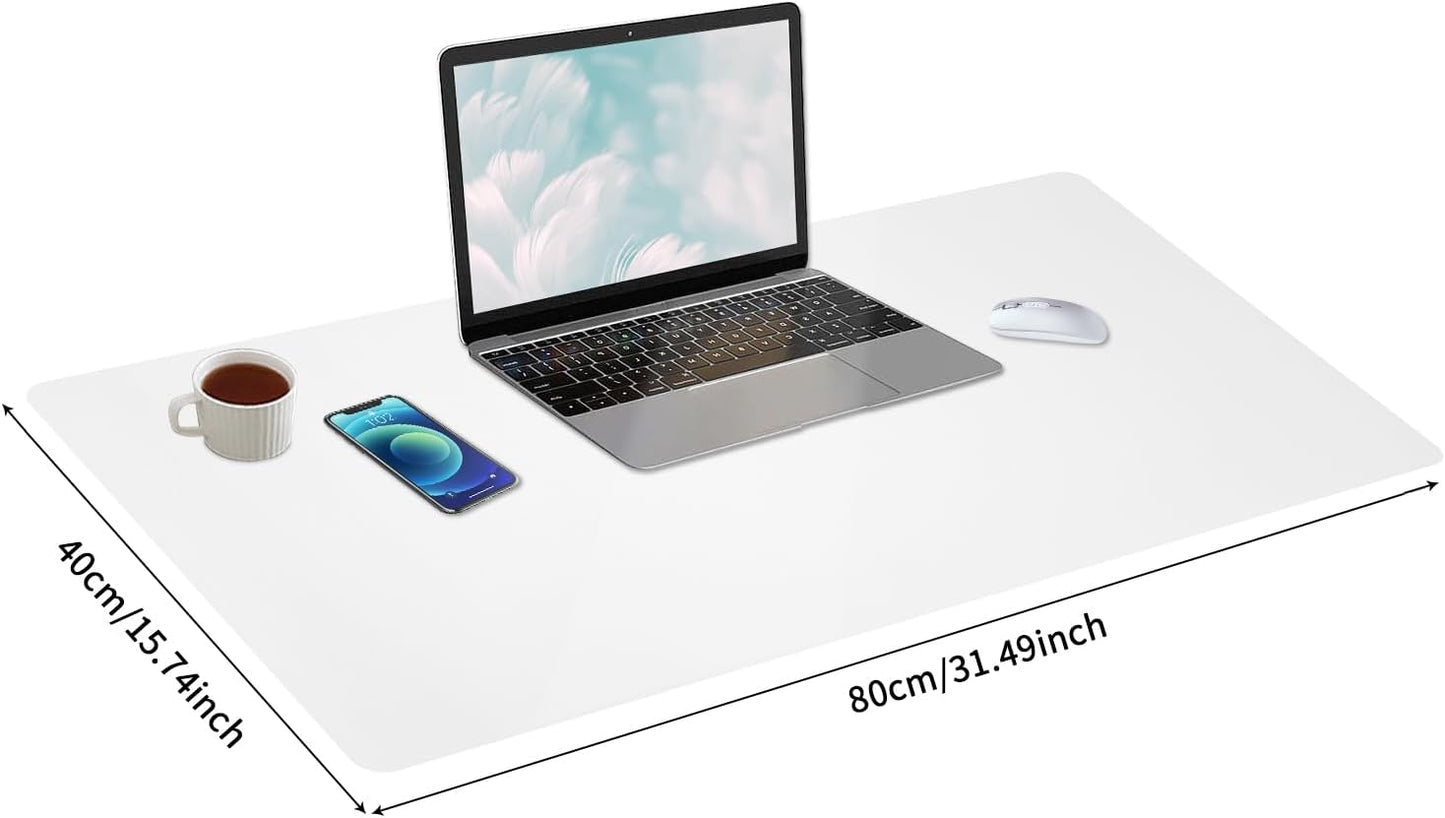 Bloss Leather Desk Pad and Keyboard Wrist Rest, Large Mouse Pad + Keyboard Pad+Mouse Wrist Support, Non-Slip Desk Mat Protector for Office, Home(31.5×15.7 Inches,Beige) - Colors B
