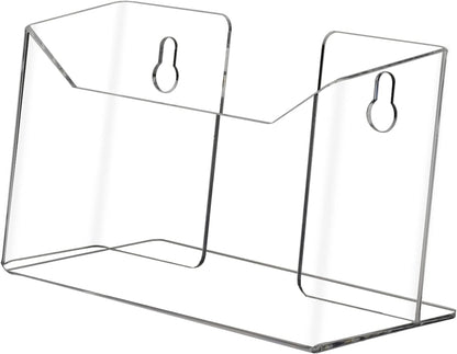 Marketing Holders 6 Pack Suction Cup Brochure Holder Holds 6 Inch Wide Literature Window or Glass Wall Mount Display Indoor Graphic Images Amenity Flyers or Reference Sheet Racks