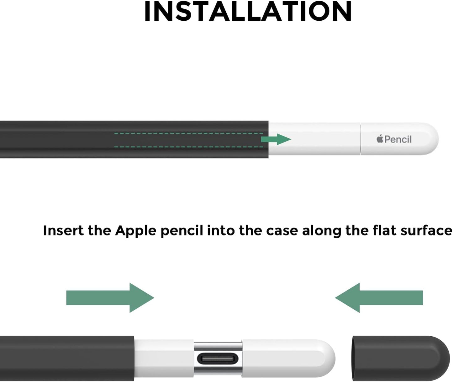AhaStyle Silicone Case for Apple Pencil (USB-C) 2023 Ultra Thin Proteative Cover Skin Apple Pencil Sleeve Anti-Slip Grip Compatible with Apple Pencil USB C (Lavender)