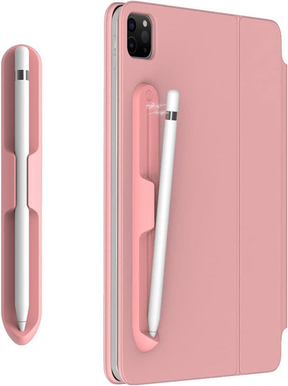 LOVE MEI iPencil Holder Sticker for Apple Pencil 1st/2nd Generation, Strong Adhesive Silicone Holder Sticker [Magnetic Attach Design] Accessories for iPad Stylus Pens
