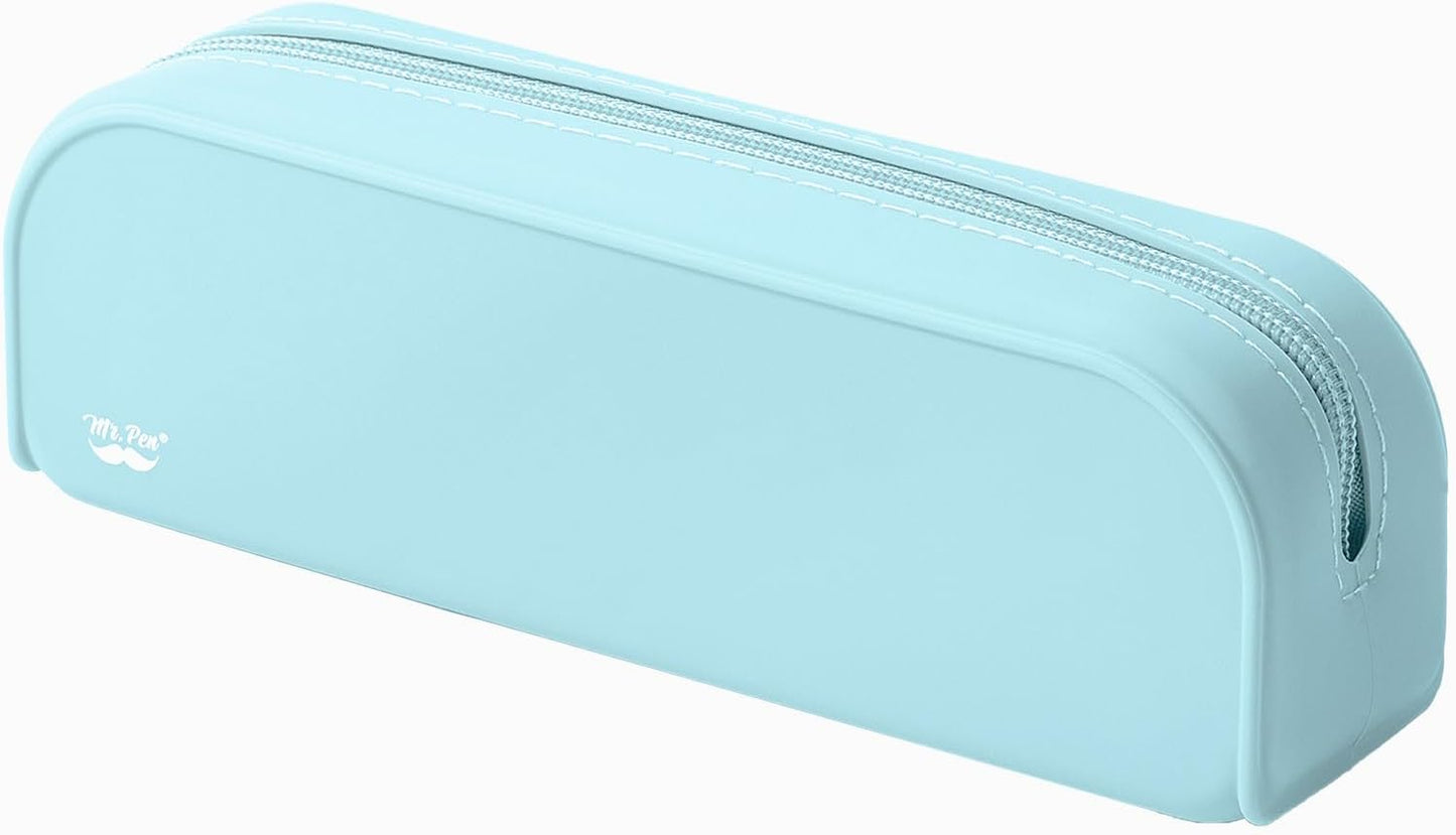 Mr. Pen- Silicone Pencil Case, Aesthetic Pencil Bag for Women, Makeup Pouch, Multifunctional Pouch for Stationery, Cosmetics and Electrical Goods Storage