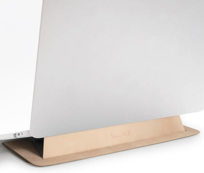 SenseAGE Laptop Stand for Desk, Office, Ergonomic Notebook Stand, Foldable & Portable Travel FlatStand, Lightweight, Anti-Slip, Compatible with MacBook Air, Pro, and Up to 15.4" Laptops (Charcoal)
