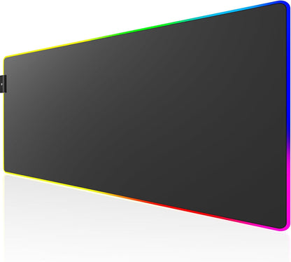 KTRIO Large Gaming Mouse Pad Desk Mat, Superior Micro-Weave Cloth for Precise Mouse Control, Non-Slip Rubber Base, Stitched Edges, Water-Resistant, for Gamer, Office & Home, 31.5" x 11.8" inches