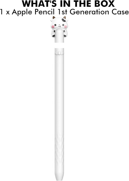 NIUTRENDZ Cute Bear Apple Pencil Case for Apple Pencil 2nd Generation Case Silicone Protective Cover Sleeve Skin Accessories (Brown, Apple Pencil 2nd Generation)
