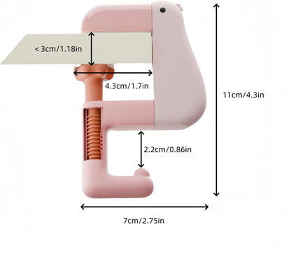 3PCS Thinking Duck Foldable Desk Hook for Bag – Adorable Non-Slip Bag Holder for Table, Compact Portable Desk Hook for Office, Home(Holds 11 lbs)