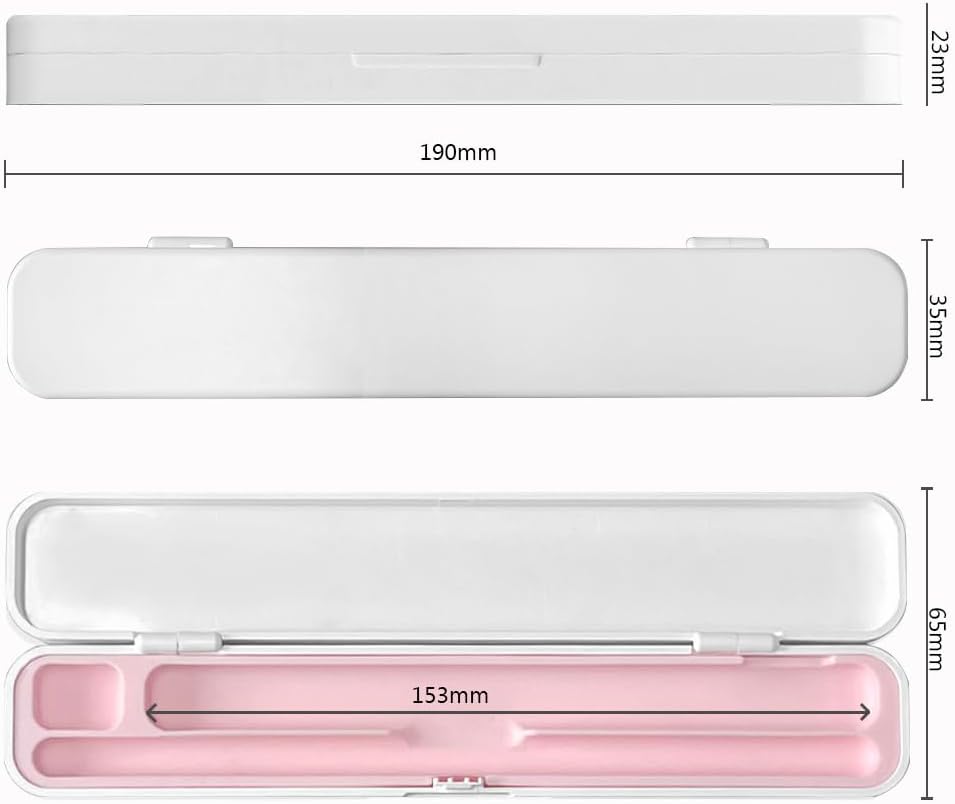 SIXFU Case for Apple Pencil, Storage Case Design for Apple Pen 2nd/ 1st, iPad Pencil Accessories Charging Cable Case for Stylus Pen(White+Pink)