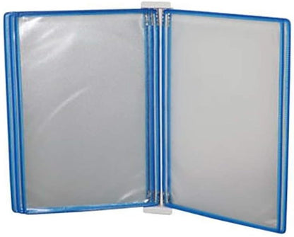 Wall Mount Reference Display System, Document Display Holders a4 with 5 Panels and 10 Pockets for 35 * 24 4.5CM,Folders(Large)