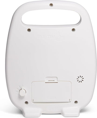 TIME TIMER Plus 20 Minute Desk Visual Timer - Countdown Timer with Portable Handle for Classroom, Office, Homeschooling, Study Tool with Silent Operation (White)
